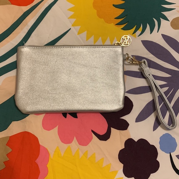 Adrienne Vittadini Silver Charging Wristlet - Picture 2 of 5